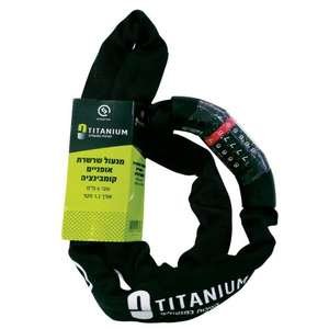מנעול שרשרת SIH Titanium קומבינציה 1.2 מ' 6 מ"מ