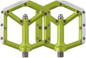 פדלים שטוחים SPANK SPIKE 100mm - צבע ירוק