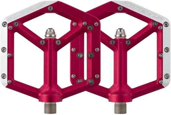 פדלים שטוחים SPANK SPIKE 100mm - צבע אדום