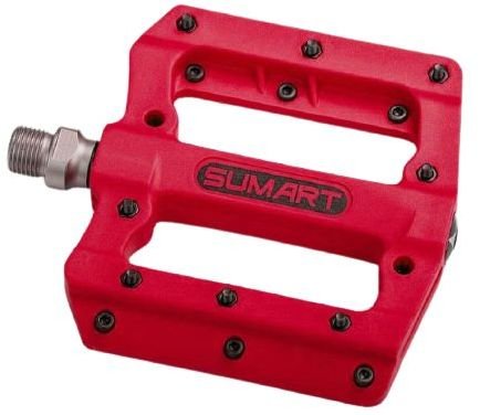 פדלים שטוחים SUMART PD-1221 - צבע שחור / אדום