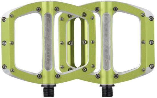 פדלים שטוחים SPANK SPOON 100mm - צבע ירוק