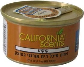 מפיץ ריח בפחית לרכב 42 גרם California Scents - בניחוח קוקוס