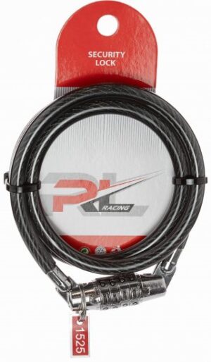 מנעול כבל לאופניים קומבינציה 4 מספרים באורך 80 ס''מ ועובי 8 מ''מ  RL Bicycle