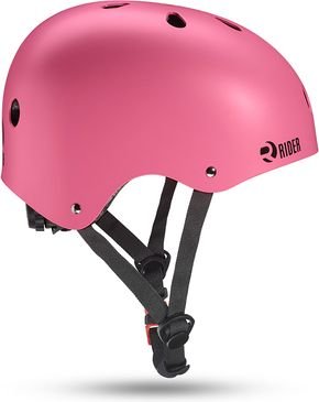 קסדה לאופניים וקורקינטים חשמליים Rider - מידה L - צבע ורוד