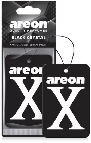 עץ ריח דגם areon X בניחוח Black Crystal מבית areon - מכיל 10 יחידות