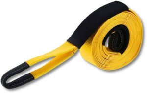 רצועת חילוץ אלסטית 11 טון I-CAMP - אורך 9 מטר - צבע שחור / צהוב