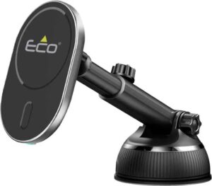 זרוע מטען מגנטי אלחוטי לרכב Eco 15W - צבע שחור
