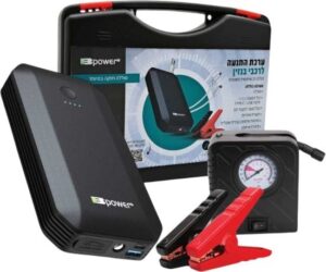 בוסטר התנעה עם קומפרסור לרכבי בנזין, דיזל וחשמל Bpower E10