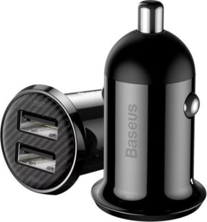 מטען כפול לרכב עם שני יציאות Baseus Grain Pro USB-A