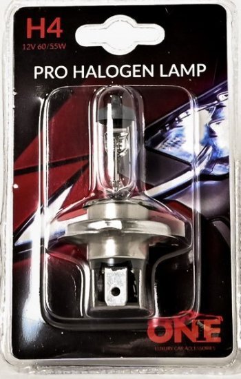 נורה לפנסיים הקדמיים של הרכב ONE H4