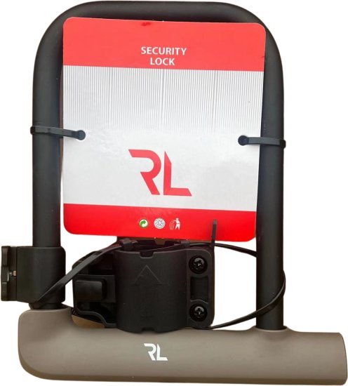 מנעול פרסה באורך 19.3 ס''מ ועובי 14 מ''מ עם שני מפתחות RL Bicycle - צבע חום