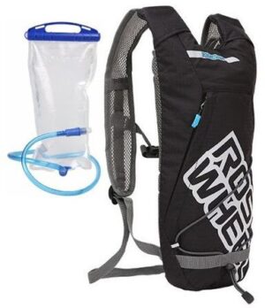 תיק גב ושלוקר 2 ליטר לאופניים מבית ROSWHEEL - צבע שחור