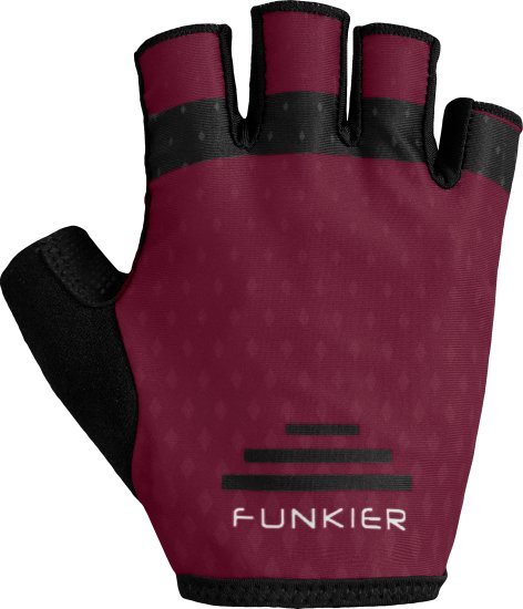 כפפות רכיבה קצרות לכביש / שטח Funkier Funtanete GLV-123-HF - מידה 2XL - צבע אדום