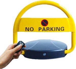 מחסום חניה נטען - כולל 2 שלטים וכבל USB - מבית עולם המחסומים
