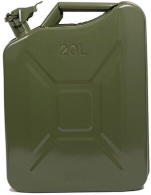 מיכל דלק צבאי מתכת - 20 ליטר צבע ירוק