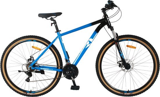 אופני הרים זנב קשיח 21 הילוכים דגם Valerio 29 מבית RL - צבע כחול / שחור - מידה ''19 - L