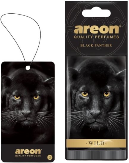 עץ ריח דגם Wild בניחוח Black Panther מבית Areon - סך הכל 10 יחידות