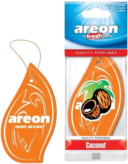 עץ ריח דגם Dry בניחוח Coconut מבית Areon - סך הכל 10 יחידות