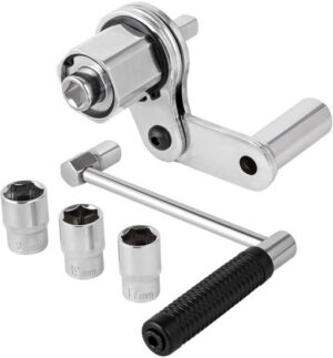 מפתח לפתיחת גלגלים ללא מאמץ + עם 3 בוקסת 17, 19 ו-21 מ''מ Kasco K2161B32TW