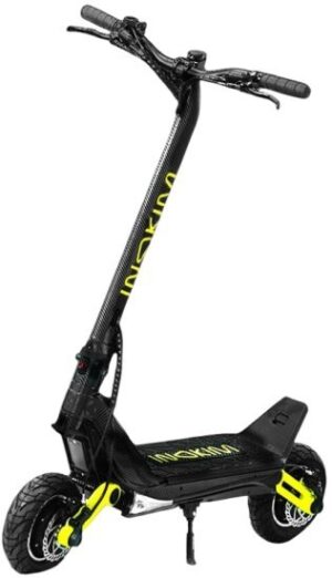 קורקינט חשמלי דגם OX Carbon מבית Inokim - צבע שחור / ליים דגם 2025