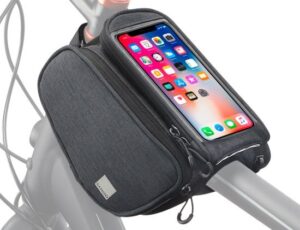 תיק לרמה כולל כיסי צד ונרתיק לטלפון בגודל ''6.7 מבית SAHOO - צבע אפור