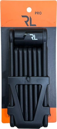 מנעול מתקפל Pro באורך 1.1 מטר ועובי 3.8 מ''מ מבית RL - צבע שחור