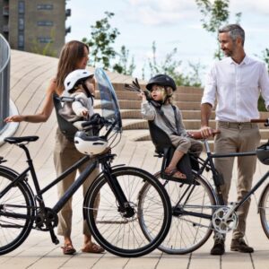 מושב ילדים אחורי לאופניים עם התקן Carrier Mounting לסבל מבית Urban Iki - צבע Koge Brown / Kurumi Brown