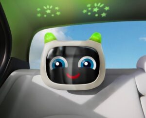 מראה אלקטרונית לרכב עם מקרן לתקרה דגם Hope מבית Benbat - צבע אפור בהיר