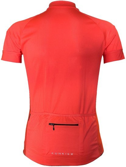 חולצת רכיבה קצרה לגברים Funkier J-7226 - מידה 4XL - צבע אדום