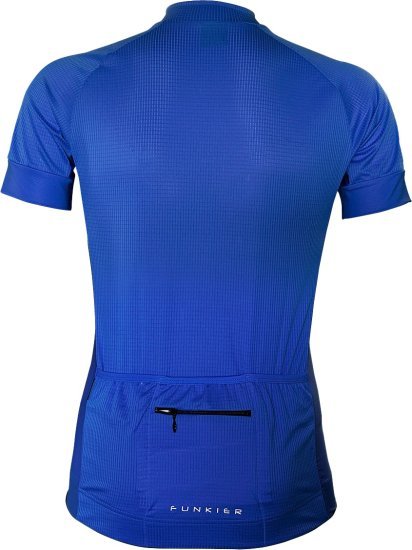 חולצת רכיבה קצרה לגברים Funkier J-7226 - מידה XL - צבע כחול כהה
