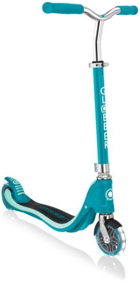 קורקינט 2 גלגלים עם אורות Globber Flow 125 Lights - צבע Teal