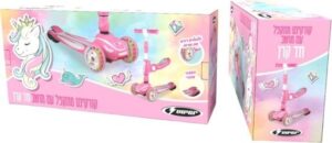 קורקינט 2 ב-1 עם אורות בגלגלים מבית Viper - חד קרן