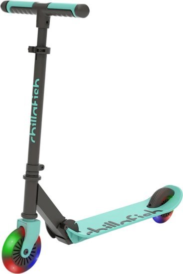 קורקינט לילדים עם אורות בגלגלים דגם Flexxi Glow מבית Chillafish - צבע מנטה