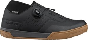 נעלי רכיבת שטח פדל שטוח Shimano GF8 (GF800) - צבע שחור / ענבר - מידה 42