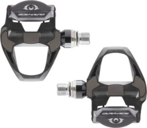 פדלים לאופני כביש Shimano Dura Ace PD-R9100 SPD-SL - צבע שחור - מידה Standard (52 מ''מ)