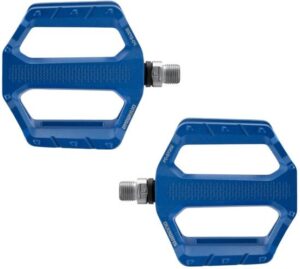 פדלים לאופני הרים ועיר Shimano PD-EF202 Casual Flat - צבע כחול - מידה One Size