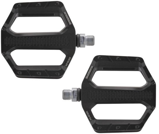 פדלים לאופני הרים ועיר Shimano PD-EF202 Casual Flat - צבע שחור - מידה One Size