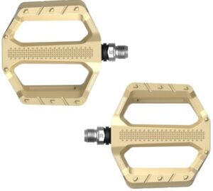 פדלים לאופני הרים ועיר Shimano PD-EF202 Casual Flat - צבע זהב - מידה One Size