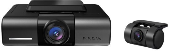 מצלמת דרך קדמית 2K ואחורית 1080P לרכב דגם GX400 מבית FineVu + כרטיס זיכרון 32GB