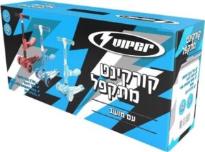 קורקינט מתקפל כולל מושב לילדים מבית Viper - תכלת