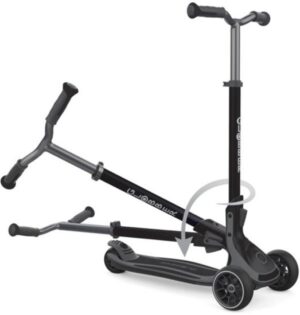 קורקינט 3 גלגלים מתקפל Globber Ultimum - צבע שחור