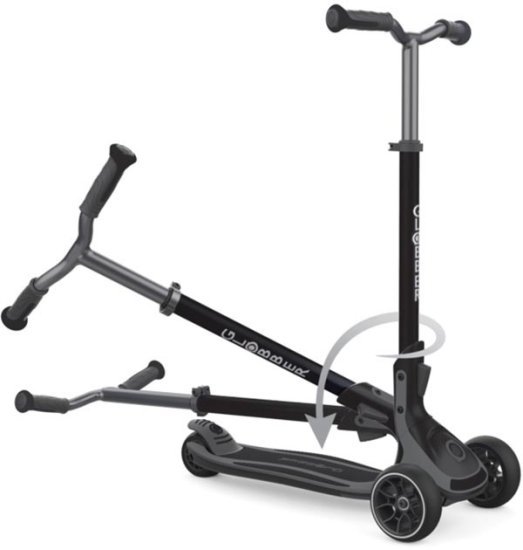 קורקינט 3 גלגלים מתקפל Globber Ultimum - צבע שחור