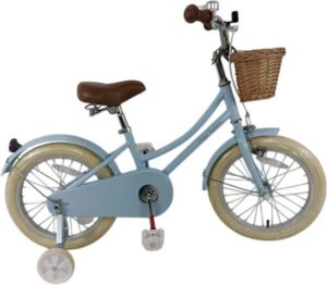 אופניים לילדים עם גלגלי עזר ''14 (95% מורכב) מבית Anonima - צבע תכלת