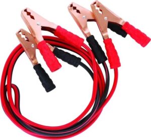 כבלי התנעה מקצועיים לרכבי דיזל / בנזין 600 אמפר OMEGA - אורך 2.5 מטר