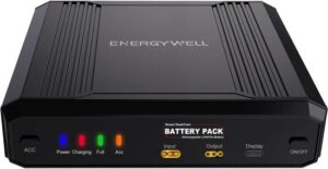 סוללת עזר חיצונית חכמה למצלמות דשבורד דגם Energywell P6C מבית FVI Technologies