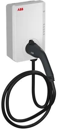 עמדת טעינה חכמה 22kW עם כבל 5 מטר ללא צג דגם Terra AC Wallbox מבית ABB