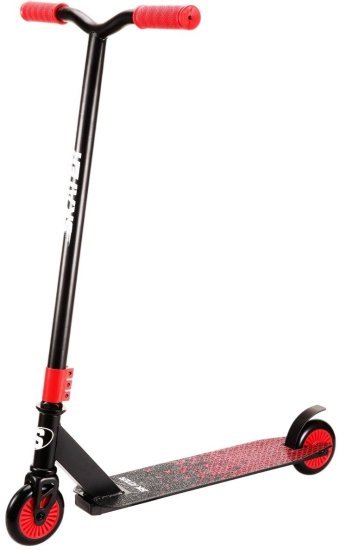 קורקינט פעלולים מקצועי עם גלגלי סיליקון 100 מ''מ מבית Skater - אדום