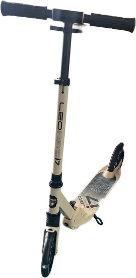 קורקינט מתקפל עם אורות לילדים 180 ממ Leo Pro i7 - בז'