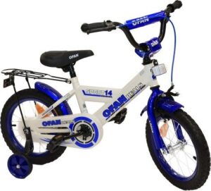 אופני BMX לילדים עם גלגלי עזר ''14 מבית Luli Baby's - צבע כחול