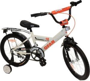 אופני BMX לילדים עם גלגלי עזר ''18 מבית Luli Baby's - צבע כתום